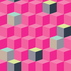 Obraz premium Seamless decorative vector background with abstract geometric pattern. Print. Repeating background. Cloth design, wallpaper.