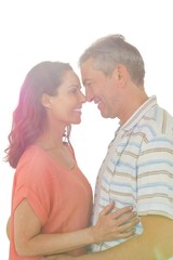 Couple looking at each other