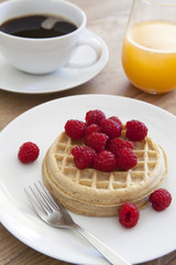 Raspberry Waffles