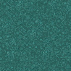 Seamless paisley pattern. Vector background