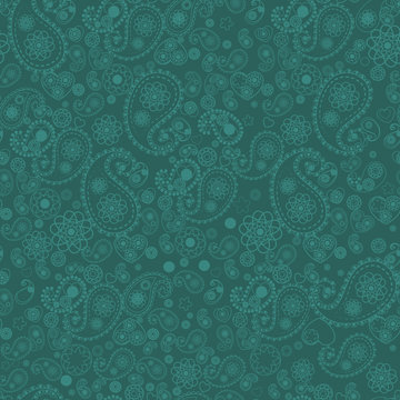 Seamless paisley pattern. Vector background