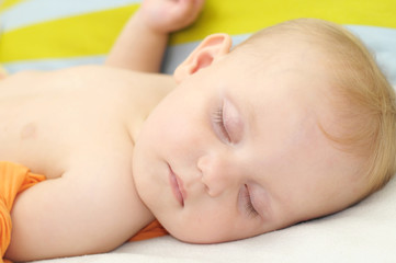 Little baby portrait sleeping