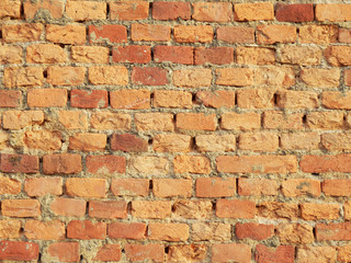 color detail photography of old brick wall