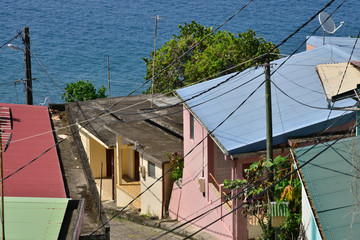  Martinique, picturesque village of Macouba in West Indies