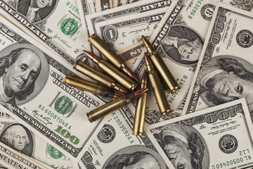 Rifle Bulllets on Dollars