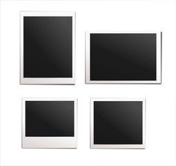 Polaroid photo set. Vector art.