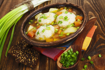 Soup with fish balls