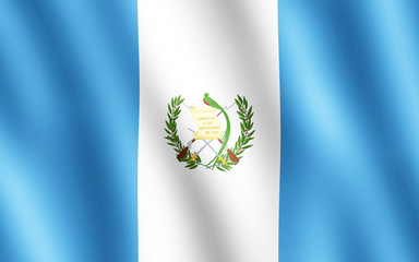 Flag of Guatemala waving in the wind