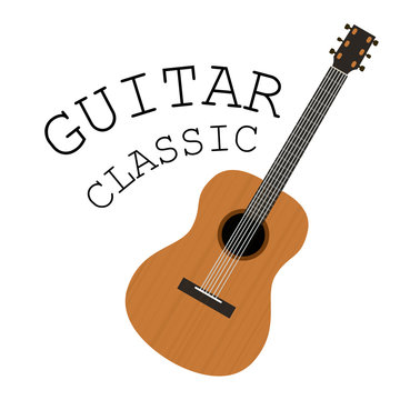 guitar classic instrument music vector