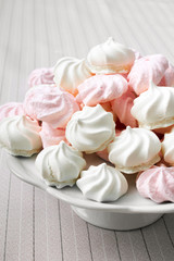 small spiral meringues - shallow depth of field