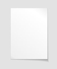 Empty sheet of paper template - obrazy, fototapety, plakaty