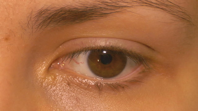 Beauty eye blinking makro close up