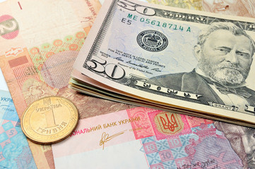 Hryvnia, dollars