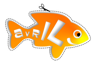 poisson d'avril 2021 à découper