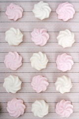 small spiral meringues