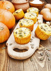 Homemade pumpkin muffins