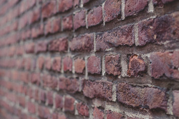 Old brick wall closeup background