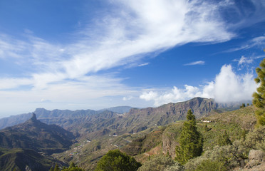 Gran Canaria, Caldera de Tejeda in February