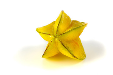 Fototapeta premium Close up view of carambola on the white