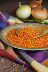 handful of red lentils