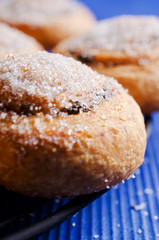 Homemade rolls with sugar