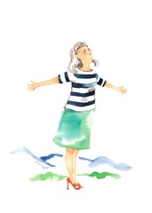 ママ、深呼吸、高原