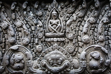 Bas relief in Banteay Srei, Cambodia
