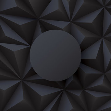 Black abstract background vector. 