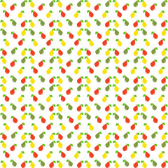 Pear seamless pattern. Vector illustration.