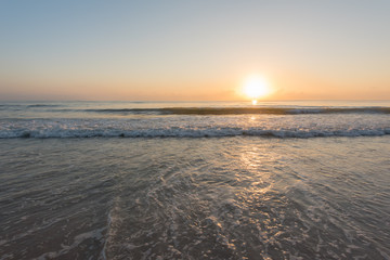 Morning with  beautiful beach