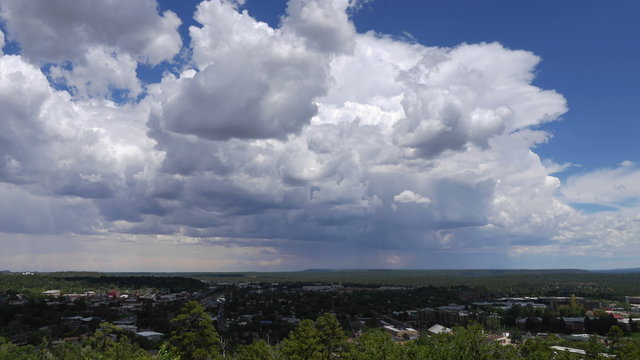 4K Cumulus Clouds over Flagstaff