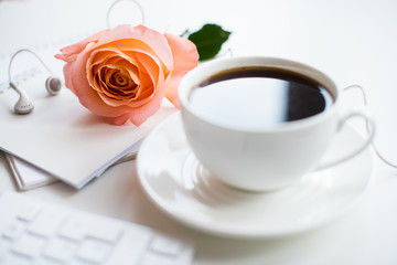 Woman's modern workspace