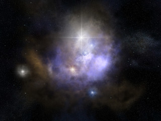 Fototapeta na wymiar Nebula background