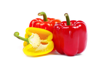 red pepper isolated on white background