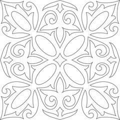 Геометрическая Исламский Бесшовные шаблон Арабеска серый и белый