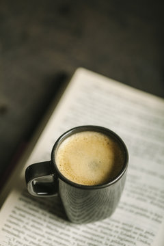 Delicious cup of hot coffee