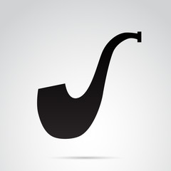 Pipe icon isolated on white background. Vector art.