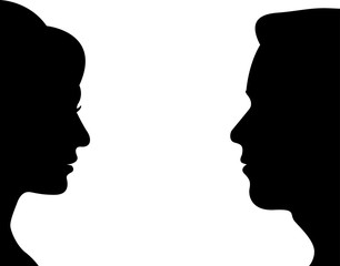 men and woman vector