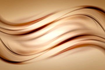 Naklejka premium Abstract Gold Wave Design Background