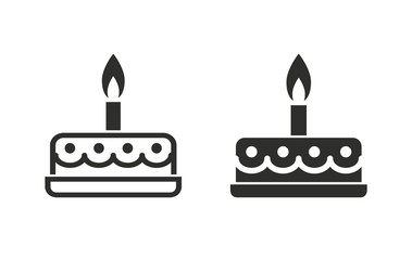 Cake - vector icon.