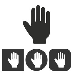 Hand  - vector icon.