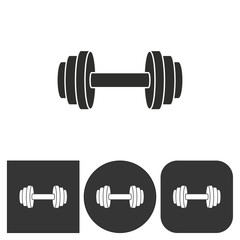 Dumbbell - vector icon.