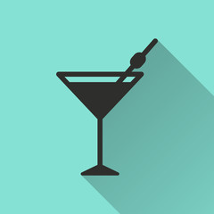 Cocktail - vector icon.