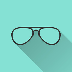 Glasses - vector icon.