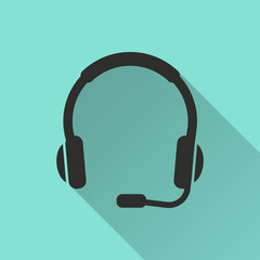 Headphone - vector icon.