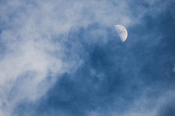 moon through the clouds