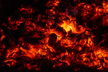 Hot coal