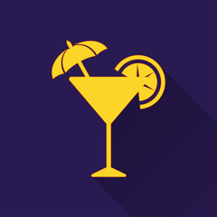 Cocktail - vector icon.