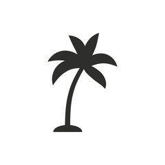 Palm tree - vector icon.