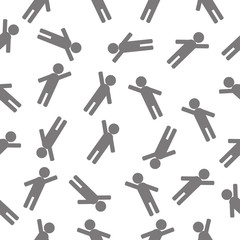 seamless pattern with character human